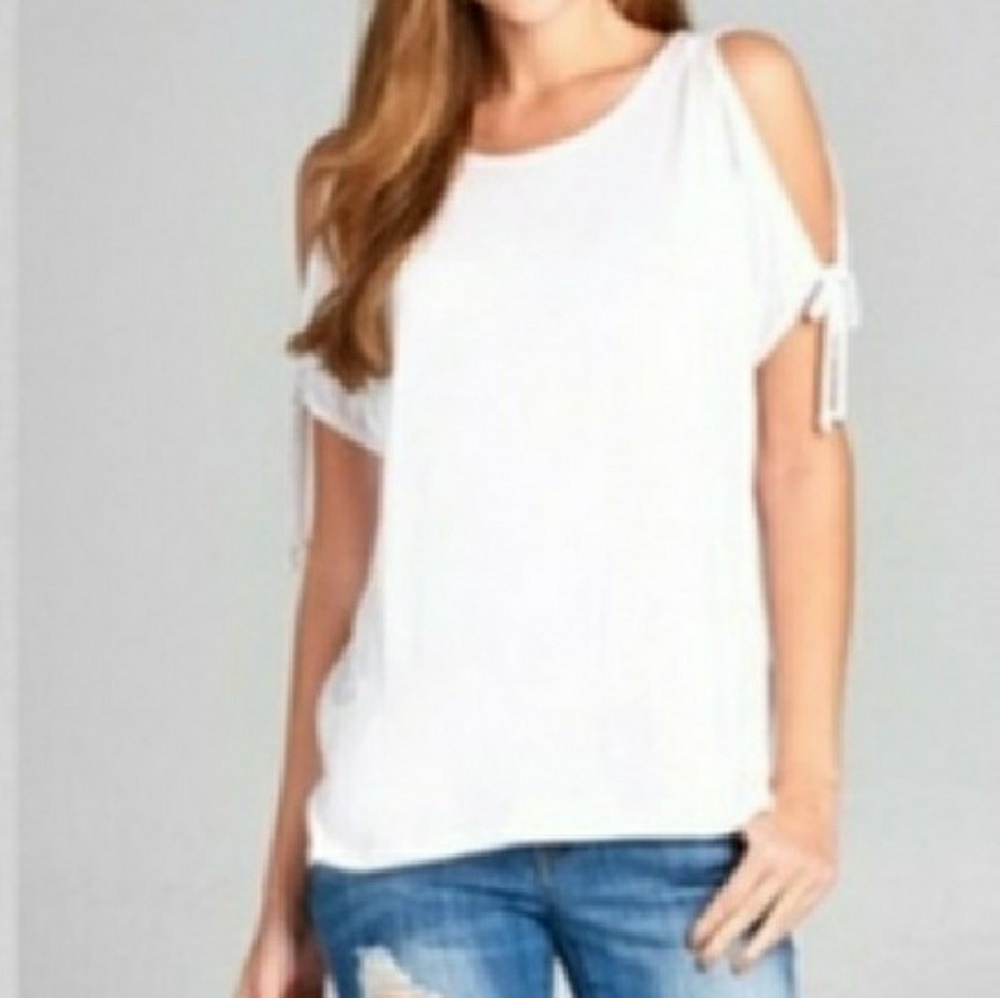 COLD SHOULDER T-SHIRT